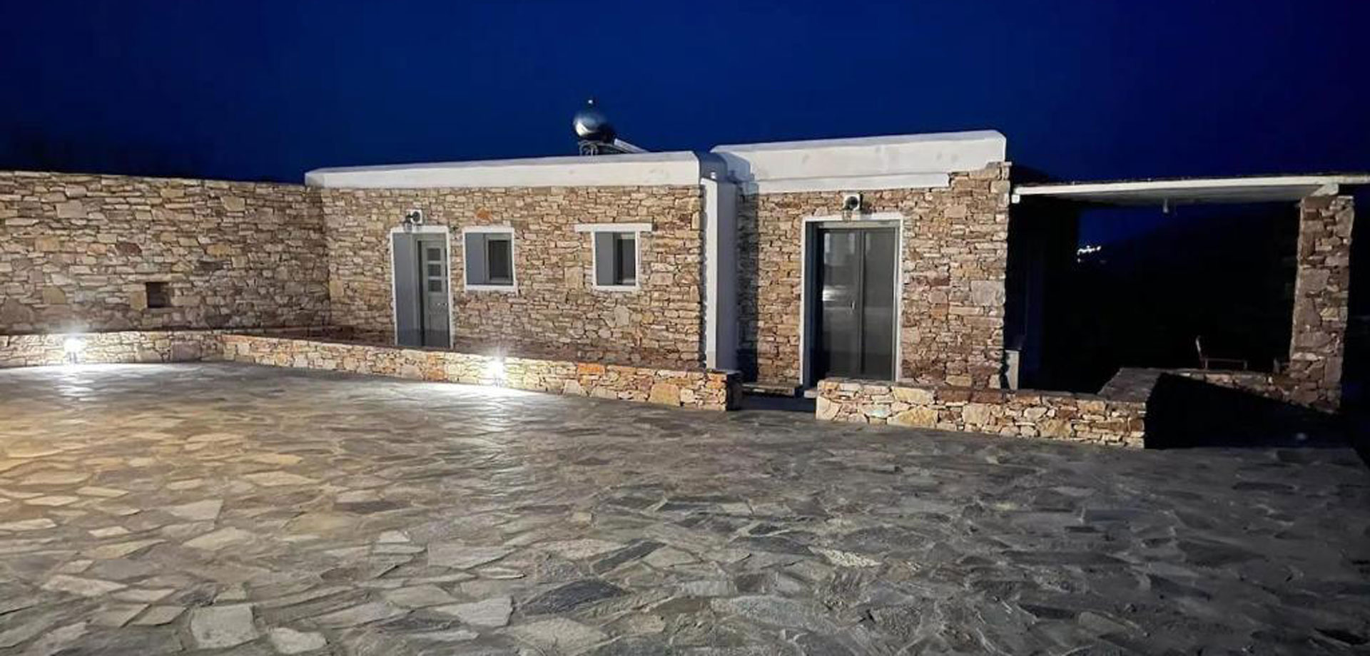 The exterior of the house Vrachies at Ano Meria of Folegandros